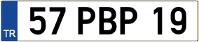 Trailer License Plate